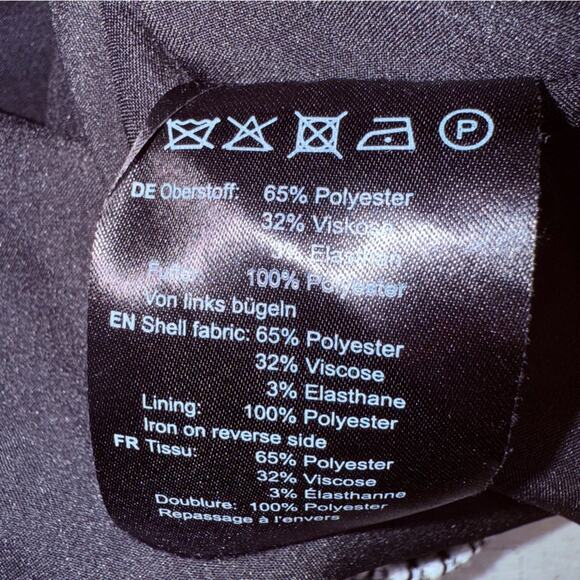 HALLHUBER Houndstooth Black & White Mod Short Sheath Dress Size EU 36 = Small - Picture 6 of 8